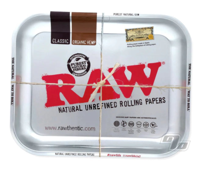 RAW METAL ROLLING TRAY 11 X 14"
