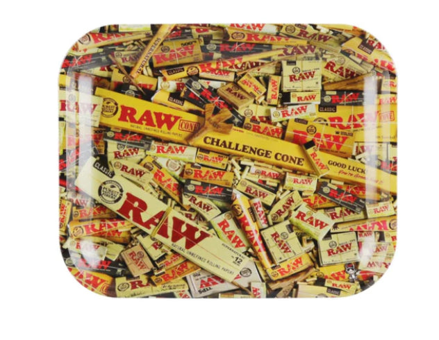 RAW METAL ROLLING TRAY 11 X 14"