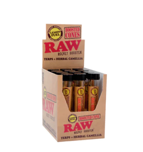 RAW BOOS CBD CONES LEMON FUEL, LEMON JACK OR SUNDAE DRIVER BOX
