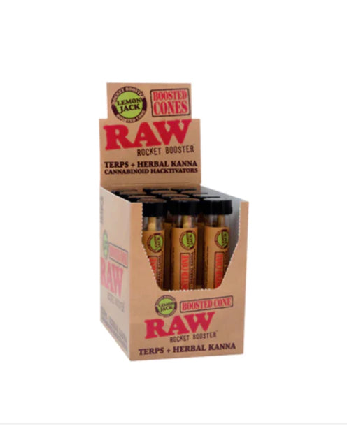 RAW BOOS CBD CONES LEMON FUEL, LEMON JACK OR SUNDAE DRIVER BOX
