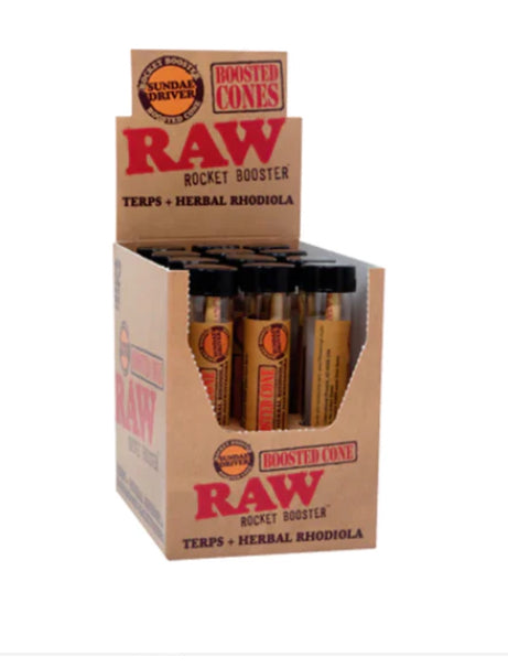 RAW BOOS CBD CONES LEMON FUEL, LEMON JACK OR SUNDAE DRIVER BOX