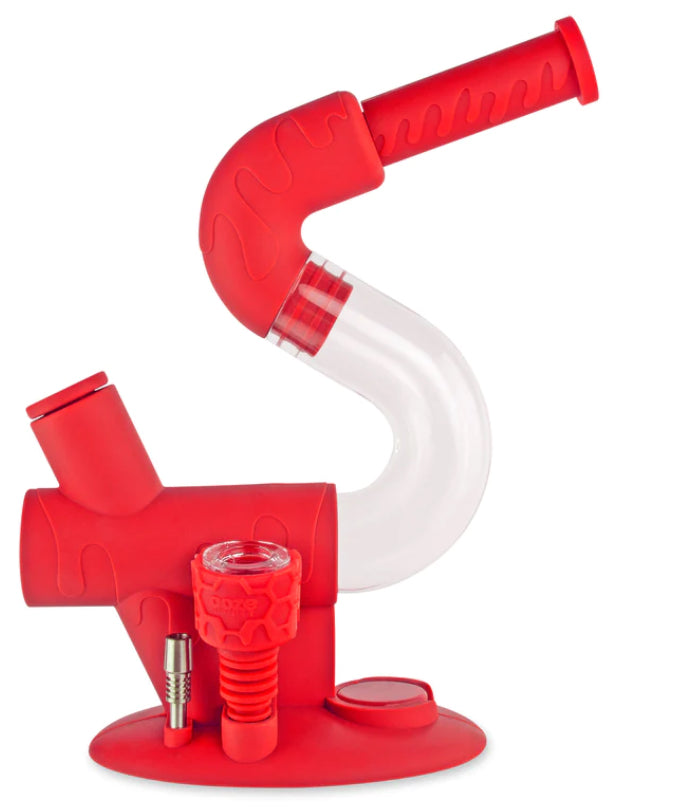 OOZE SWERVE SILICONE WATER PIPE, DAB RING, DAB STRAW