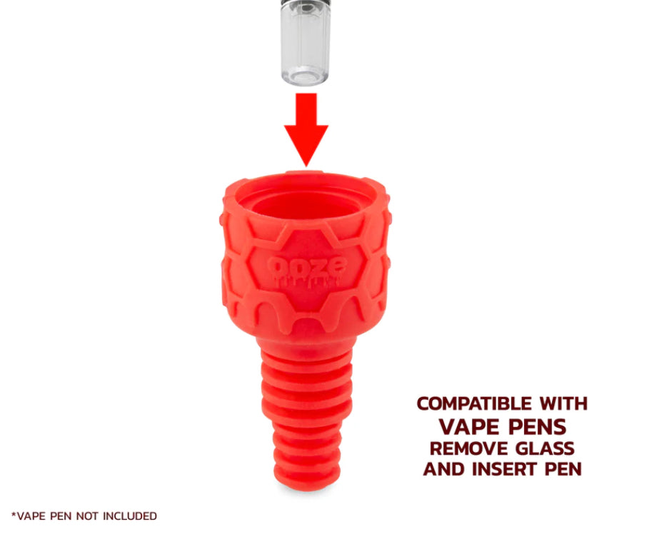 OOZE SWERVE SILICONE WATER PIPE, DAB RING, DAB STRAW