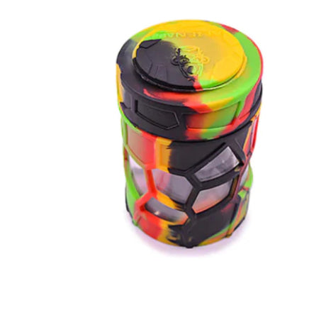 SPACE KING STACKABLE GLASS SILICONE JAR