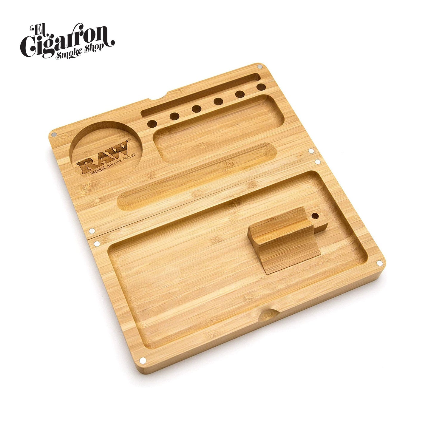 Raw Bamboo Backflip Rolling Tray