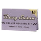 BLAZY SUSAN DELUXE ROLLING KIT  PAPERS + TPIS + TRAY 1 1/4" SIZE PURPLE
