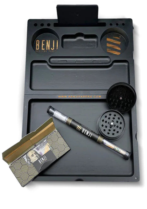 Benji Bankroll Bamboo Rolling Tray Kit