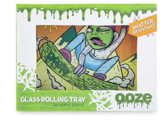 OOZE GLASS ROLLING TRAY - SHATTER  RESISTANT GLASS