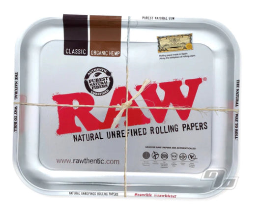 RAW  METAL ROLLING TRAY 11 X 14"