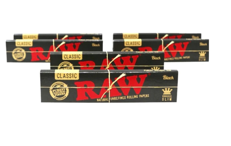 RAW CLASSIC BLACK KING SIZE SLIM NATURAL