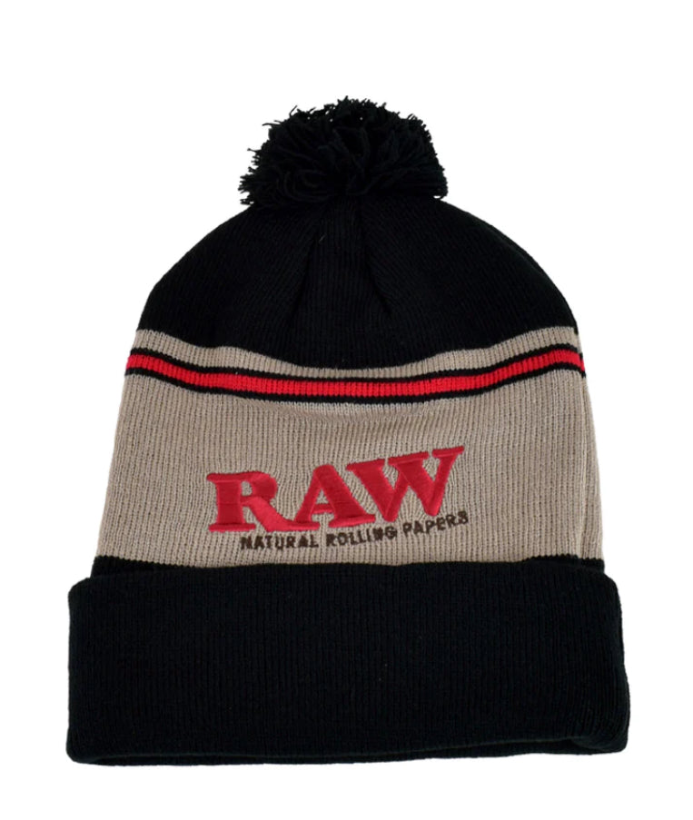RAW ROLLING PAPERS POMPOM HAT
