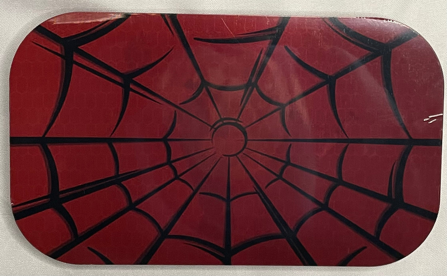 SPIDER-MAN METAL ROLLING TRAY WITH MAGNETIC 3D COVER 7X11'