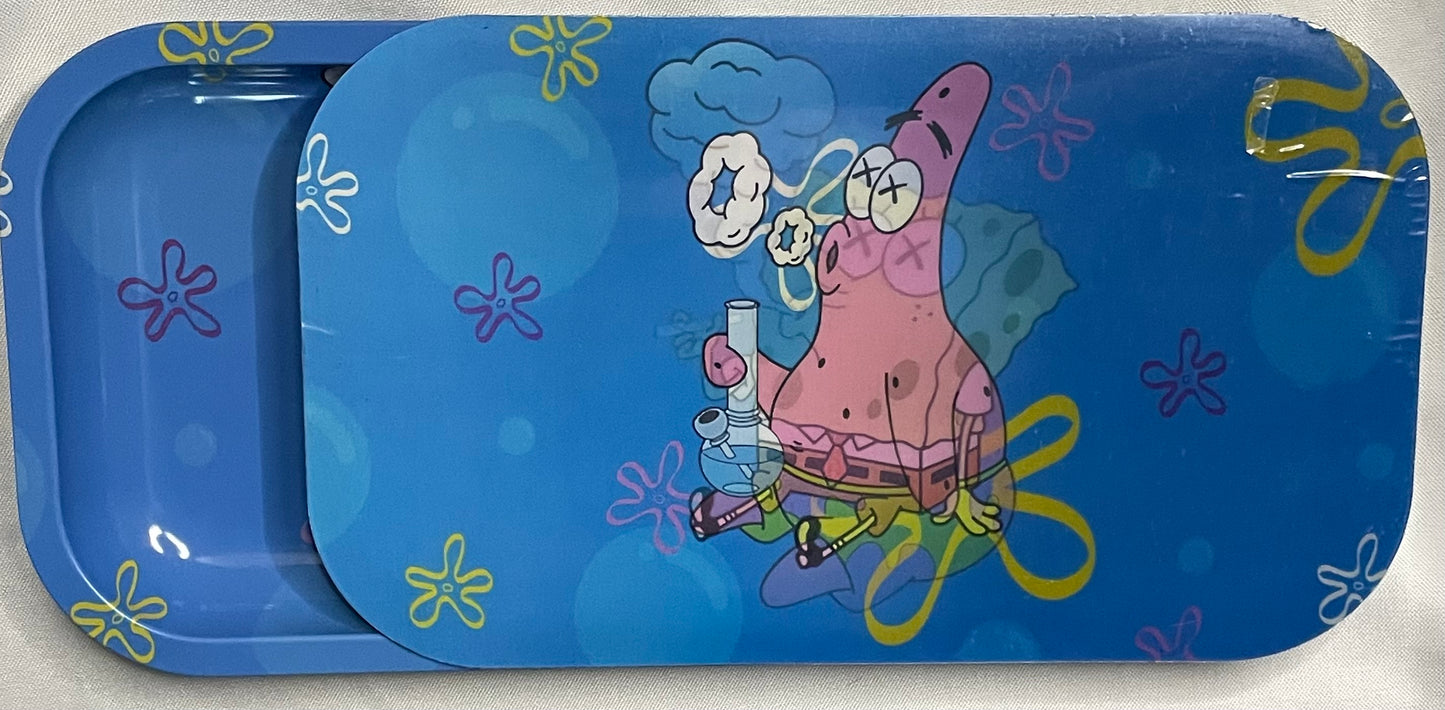 SPONGEBOB METAL TRAY WITH MAGNETIC 3D COVER 7X11'