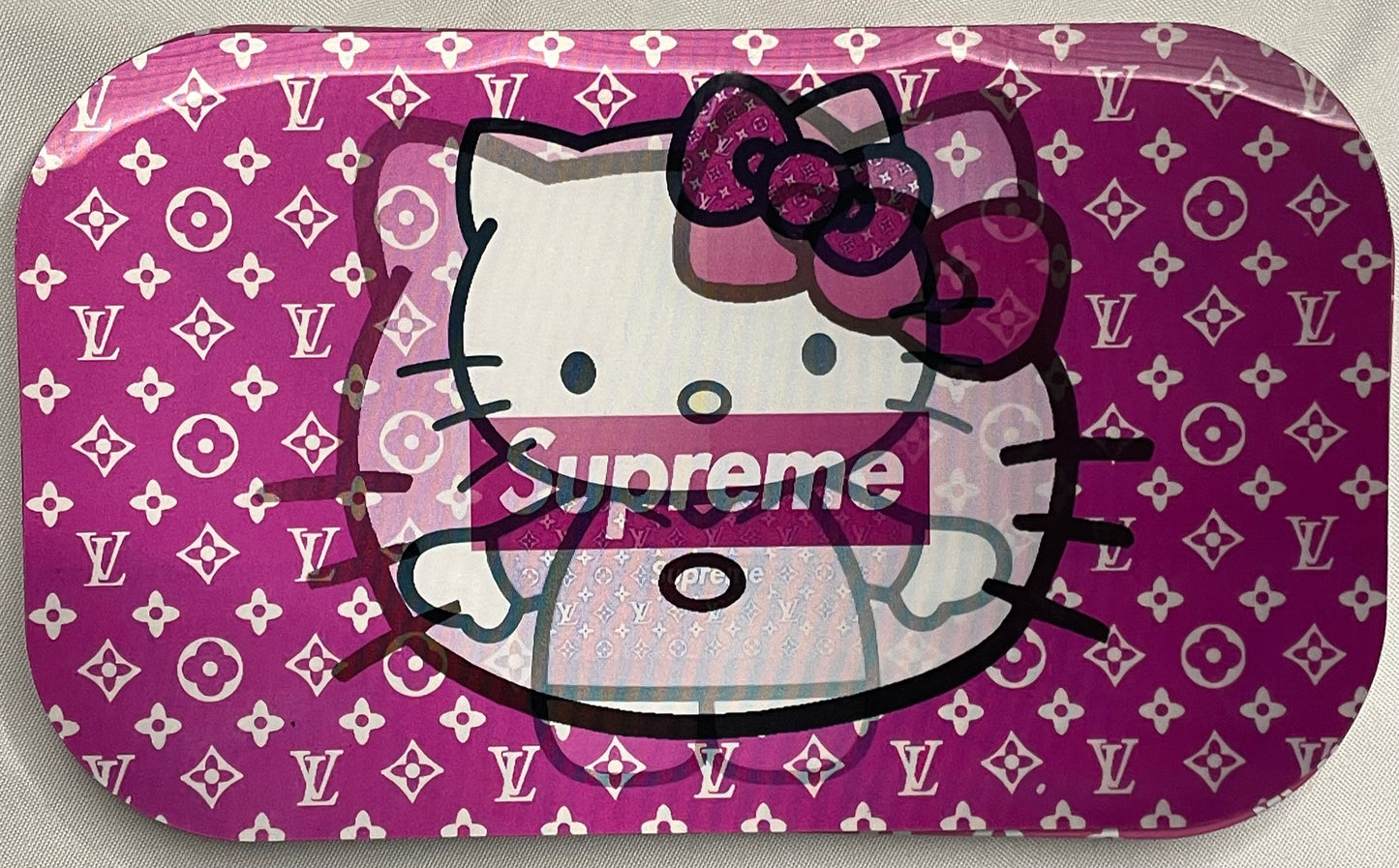 KITTY ROLLING TRAY 3D WITH MAGNETIC COVER 7X11