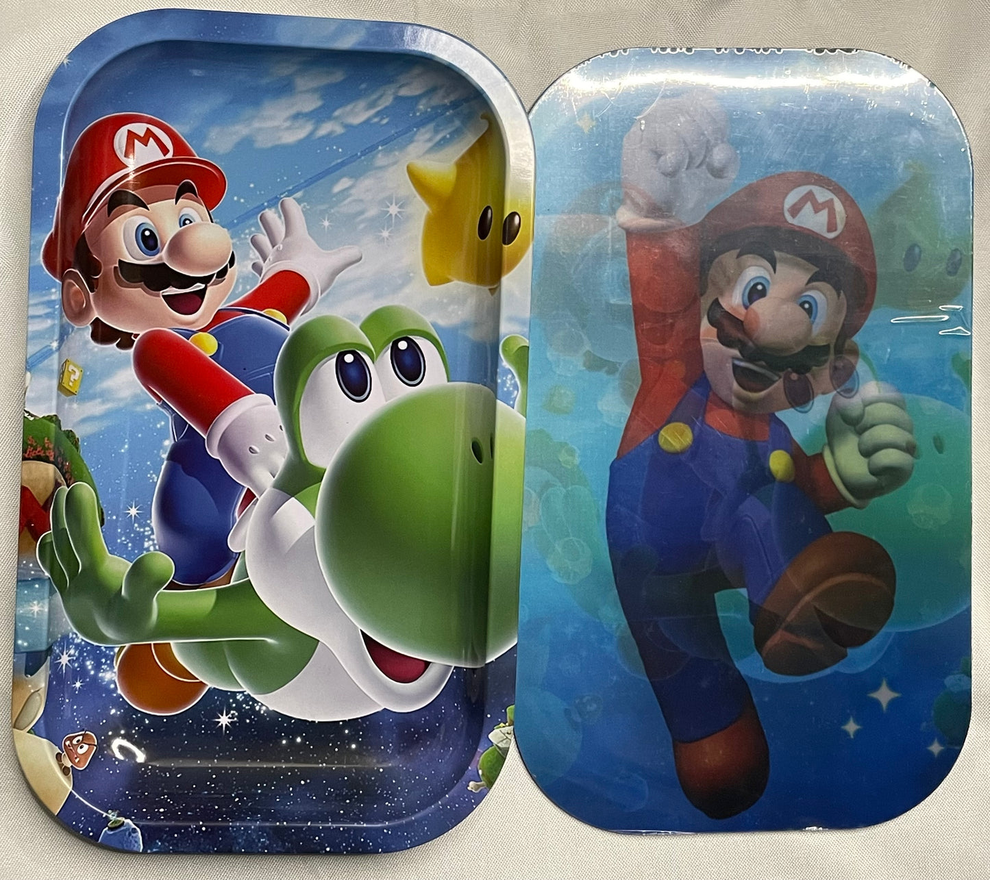 MARIO BROS METAL ROLLING TRAY WITH MAGNETIC COVER 3D 7X11'